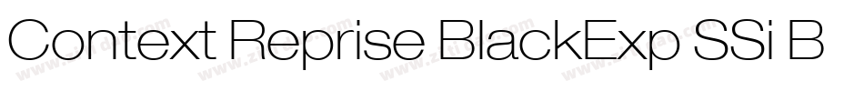 Context Reprise BlackExp SSi Bold字体转换